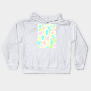 Wavy surfaces pastel Kids Hoodie